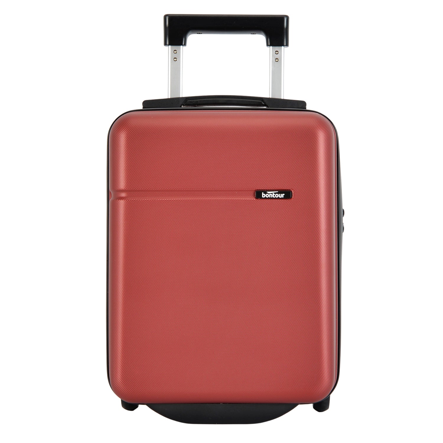 BONTOUR “CabinOne” Hand luggage WizzAir 40x30x20cm, 2 Wheels under seat trolley, Burgundy