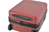BONTOUR “CabinOne” Hand luggage WizzAir 40x30x20cm, 2 Wheels under seat trolley, Burgundy