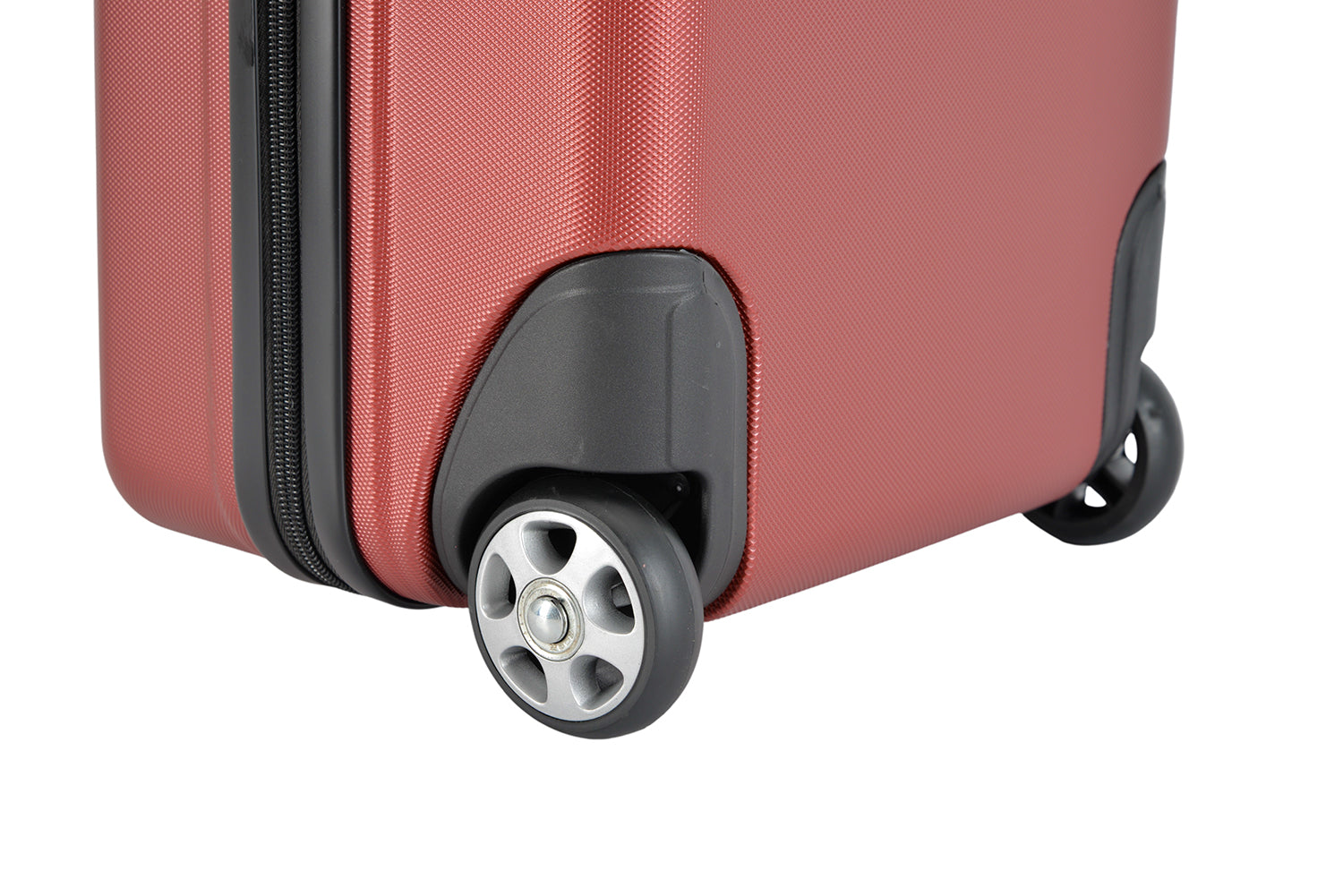 BONTOUR “CabinOne” Hand luggage WizzAir 40x30x20cm, 2 Wheels under seat trolley, Burgundy